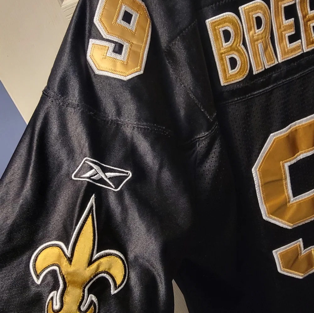 Drew Brees New Orlean Saints Reebok Superbowl 45 Jersey - Picture 11 of 11